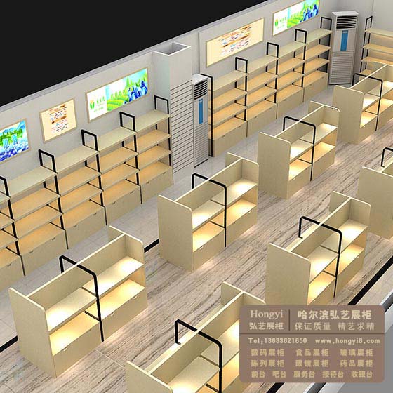 簡潔的特產陳列柜制作