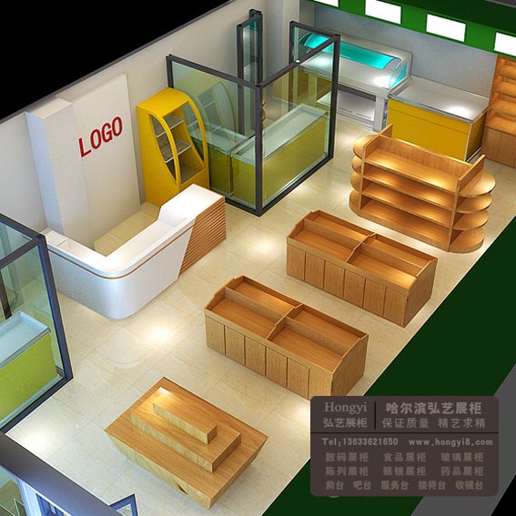 土特產店中店展柜定做